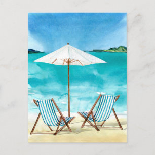 Cartão Postal Férias Tropicais Paisagem Aquática praia