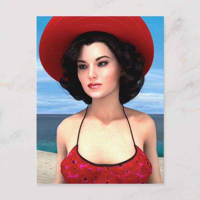 Cartão Postal Férias Vintage (Frente)