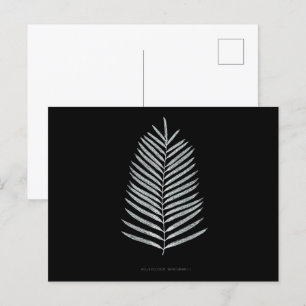 Cartão Postal Fern - Polypodyum Henchmanii - Efeito de raios-X -