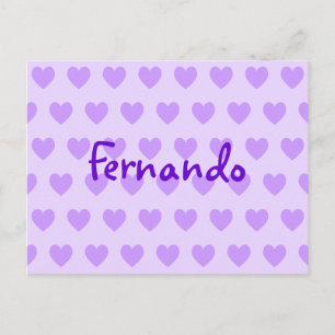 Cartão Postal Fernando de roxo