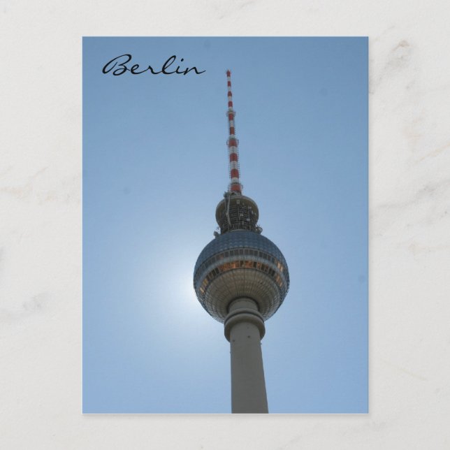 Cartão Postal fernsehturm berlin (Frente)