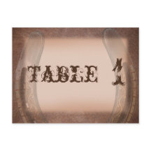 Ferradura Sortuda no Número da Tabela de Couros Ca