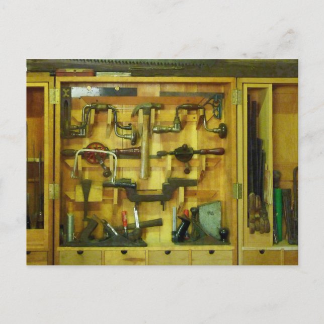 Cartão Postal Ferramentas de madeira (Frente)
