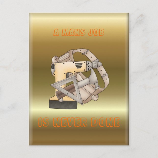 Cartão Postal Ferramentas do Dia (Frente)