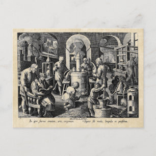 Cartão Postal Ferramentas do laboratório Master Alchemist