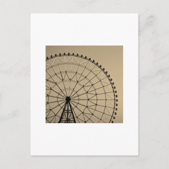 Cartão Postal Ferris Wheel: Kasai Rinkai Park, Tokyo (Frente)