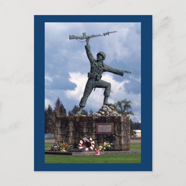 Cartão Postal Ferro Mike em Fort Lewis (Frente)