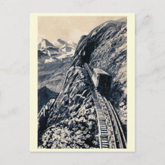 Cartão Postal Ferrovia de cremalheira mais íngreme do Pilatus