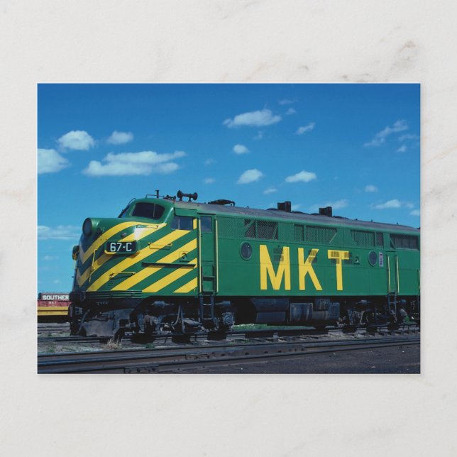 Cartão Postal Ferrovia Missouri-Kansas-Texas EMD F-3a nº 67C, P (Frente)