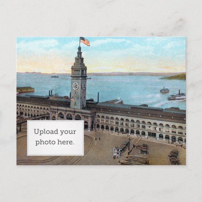 Cartão Postal Ferry Building 1910 (Frente)