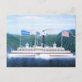 Cartão Postal Ferry-vapor Wiehawken 1868