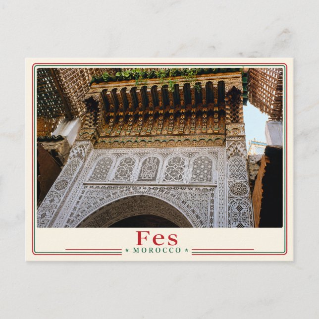 Cartão Postal Fes - Morocco Postcard (Frente)