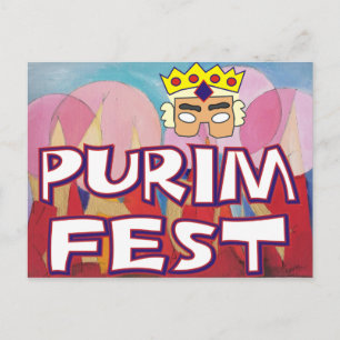 Cartão Postal Fest de Purim