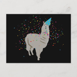 Cartão Postal Festa da Llama - Animais se Divertindo