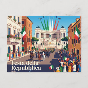 Cartão Postal Festa da República Itália