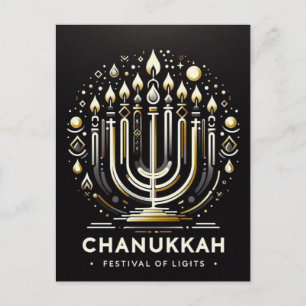 Cartão Postal Festa das Luzes Chanukkah