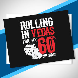 Cartão Postal Festa de 60 Anos em Las Vegas - Rolando em Vegas