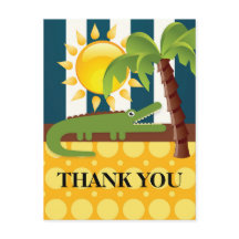 Festa de aniversário Amarelo Azul Alligator Obriga