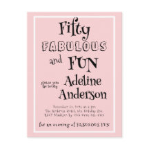 Festa de Aniversário de 50 anos Rosa Moderna e Fab