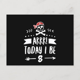 Cartão Postal Festa de Aniversário de 8 Anos de Pirata Arrr Hoje