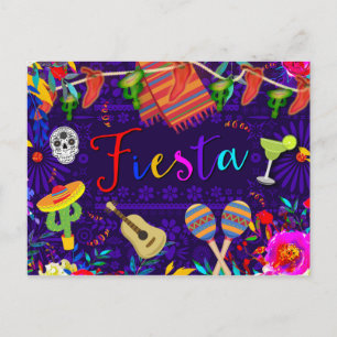 Cartão Postal Festa de Aniversário de Celebração do Cinco De May