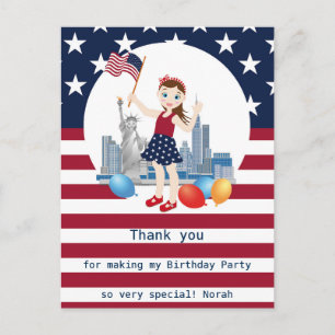 Cartão Postal Festa de aniversário de diversão do mapa do tesour