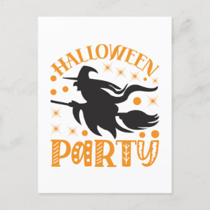 Cartão Postal Festa de Aniversário de Halloween