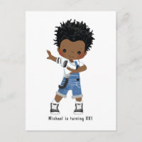 Festa de Aniversário de Rapaz de Hip Hop Rap Negro