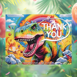 Cartão Postal Festa de Aniversário do Dinossaur