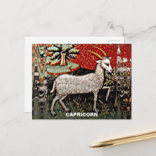 Cartão Postal Festa de Aniversário do Signo de Capricórnio o Bod