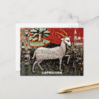 Cartão Postal Festa de Aniversário do Signo de Capricórnio o Bod