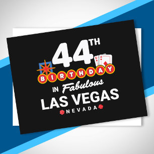 Cartão Postal Festa de Aniversário em Las Vegas - 44º Aniversári