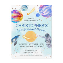 Festa de aniversário Espacial do Astronauta