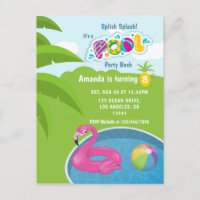 Festa de Aniversário na Piscina com Flutuador de F