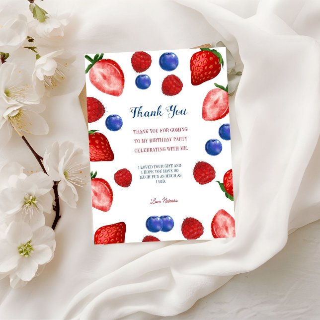 Cartão Postal Festa de aniversário obrigado que você escreve, te (Criador carregado)