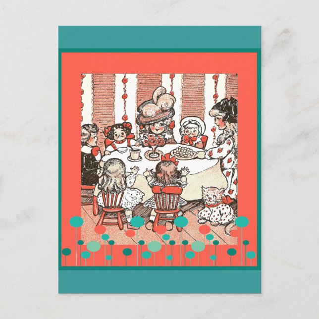Cartão Postal Festa de Bonecas (Frente)