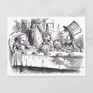 Cartão Postal Festa de Chá Louca
