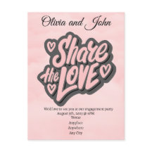 Festa de Compromisso - Compartilhe o Amor. Editáve