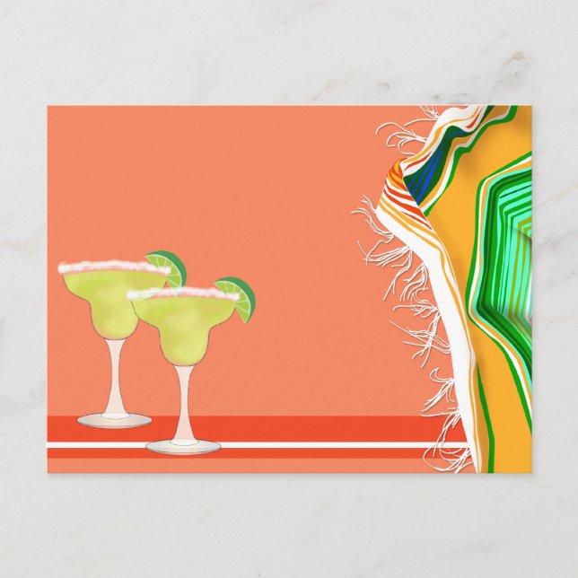 Cartão Postal Festa de diversão Fiesta (Frente)