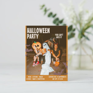Cartão Postal Festa de Fantasias de Halloween, Halloween Vintage