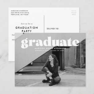 Cartão Postal Festa de formatura de Fotografias de Sobreposiçã