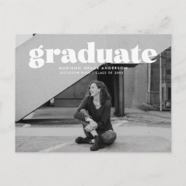 Cartão Postal Festa de formatura de Fotografias de Sobreposição 