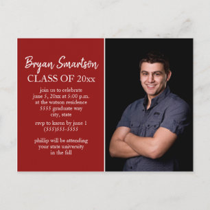Cartão Postal Festa de formatura de Fotografias Personalizadas V
