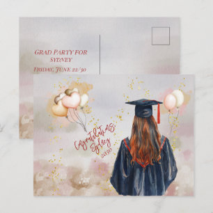 Cartão Postal Festa de Formatura Filha Parabéns