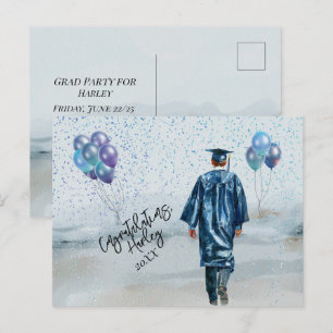 Cartão Postal Festa de Formatura Filho Parabéns
