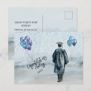 Cartão Postal Festa de Formatura Filho Parabéns