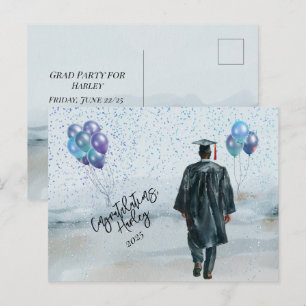 Cartão Postal Festa de Formatura Filho Parabéns