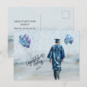 Cartão Postal Festa de Formatura Filho Parabéns