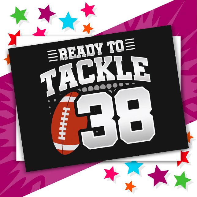 Cartão Postal Festa de Futebol Americano de 38 Anos 38º Aniversá (Criador carregado)