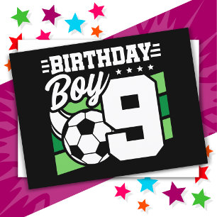 Cartão Postal Festa de Futebol de 9 Anos de Idade, 9º Aniversári